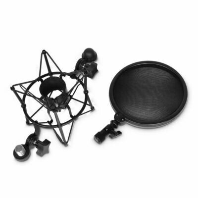 Adam Hall DSM 400 Microphone Shock Mount With Pop Filter