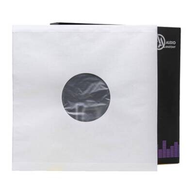 25x White Antistatic Polyethylene LP  Vinyl Record Inner Sleeves