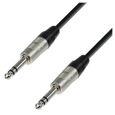 Adam Hall 6.3mm Jack Stereo - 6.3mm Jack Stereo 3m Balanced Cable