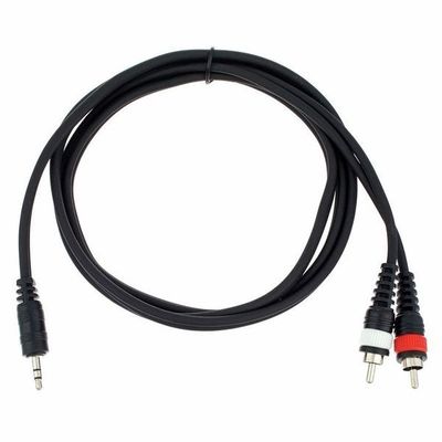 2 x RCA male to 3.5 mm Jack stereo Cable 1.5m