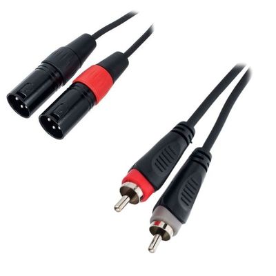 Cordial EU 1.5 MC 2 x RCA Male to 2 x XLR Male Cable 1.5m