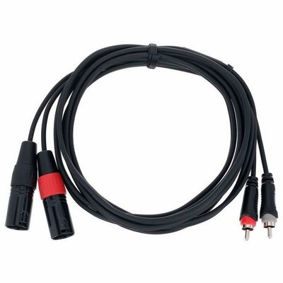Cordial EU 3 MC 2 x RCA Male to 2 x XLR Male Cable 3m