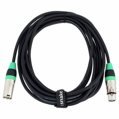 TPM 5.0 CC XLR Male to XLR Female Microphone Cable Green 5m