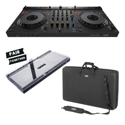 AlphaTheta DDJ-GRV6 Rekordbox & Serato Pro DJ Controller + UDG Creator Hardcase + Decksaver Bundle