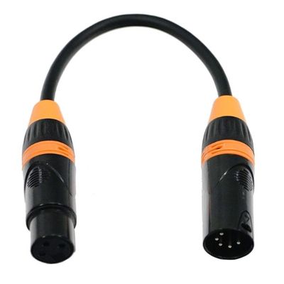 Fos FC-XLR-3F5M 3Pin XLR Female to 5Pin XLR Male Professional DMX Adaptor