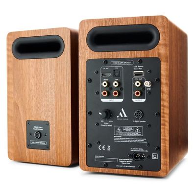 Argon Audio FENRIS A4 Powered Speaker System Walnut (Pair)