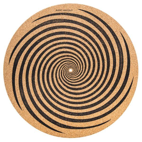 Audio Anatomy Cork Spiral Design Turntable Mat 3MM Thick