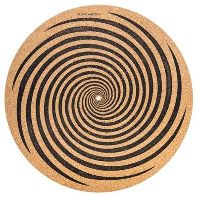 Audio Anatomy Cork Spiral Design Turntable Mat 3MM Thick
