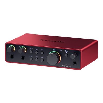Focusrite Scarlett 2i2 4th Gen 2-Channel Audio Interface with USB-C Connection