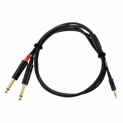 Cordial CFY 1.5 WPP Stereo Jack 3.5 mm to 2x 6.3 mm Mono Jack Cable 1.5m