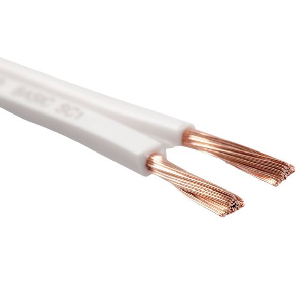 Essentials BASIC 1 SC Speaker Cable 2 x 1.25 mm² White/m