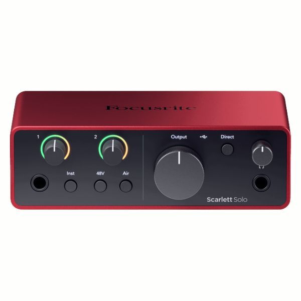 Focusrite Scarlett Solo 4th Gen 2-Channel Audio Interface with USB-C Connection