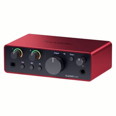 Focusrite Scarlett Solo 4th Gen 2-Channel Audio Interface with USB-C Connection