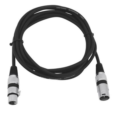 Omnitronic XLR Male to XLR Female Microphone Cable 5m