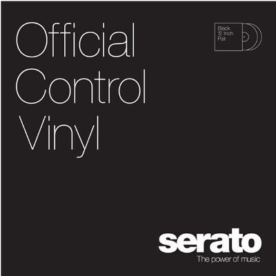 12" Serato Performance Series Control Vinyl Black (Pair)