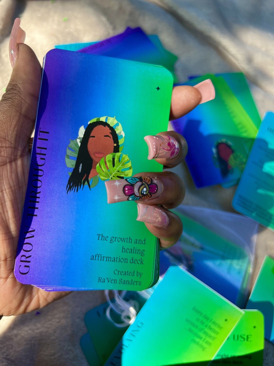 Grow Through it Affirmation Deck