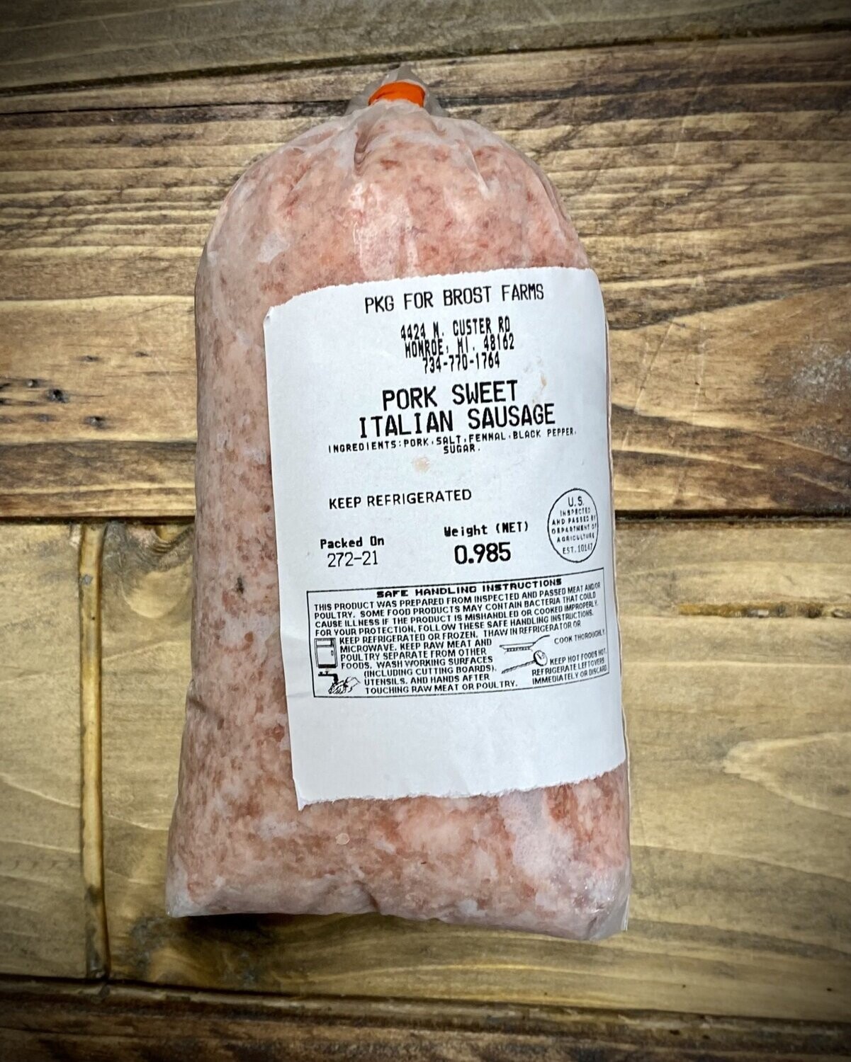 Sweet Italian Sausage