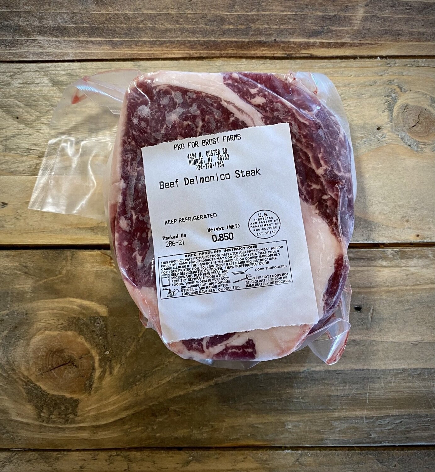Delmonico Ribeye Steak