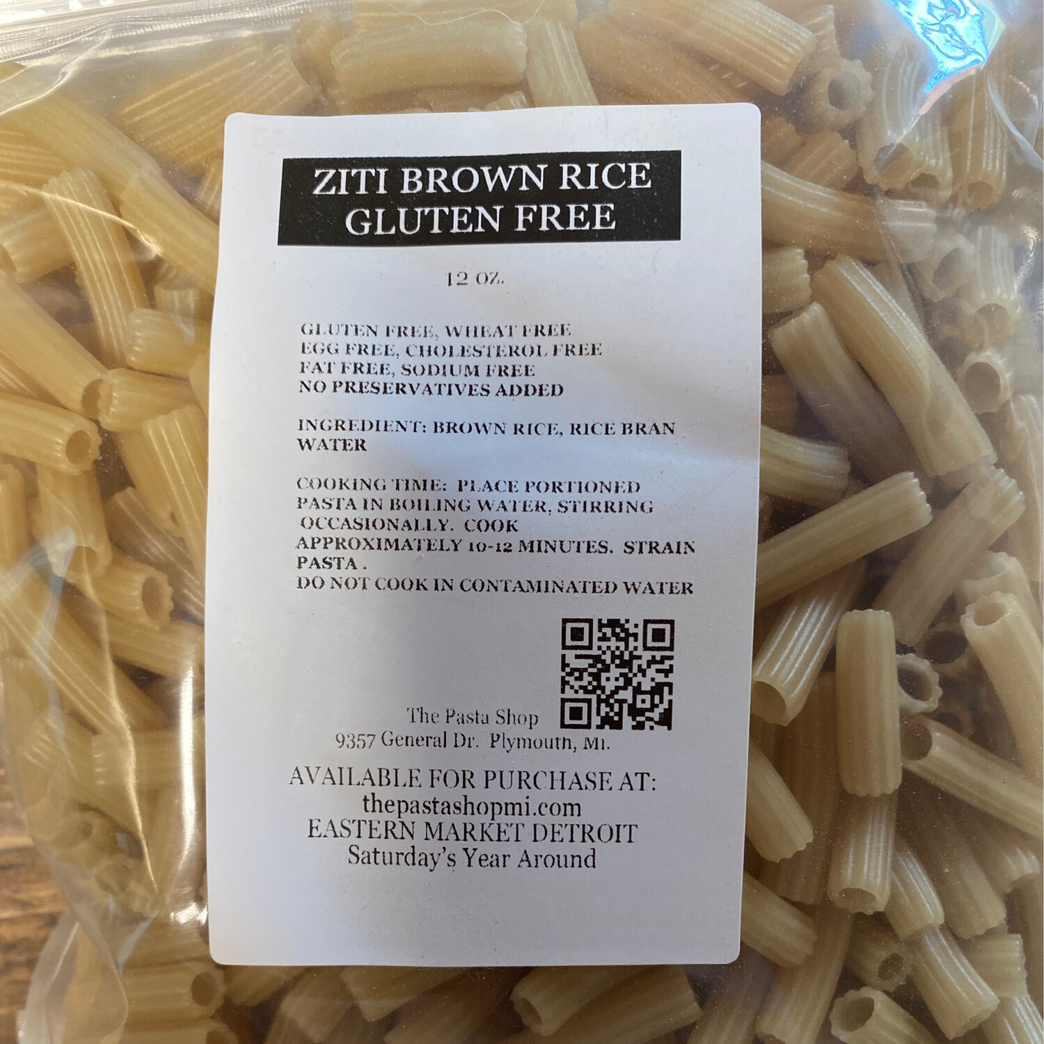 Ziti Brown Rice & Gluten Free