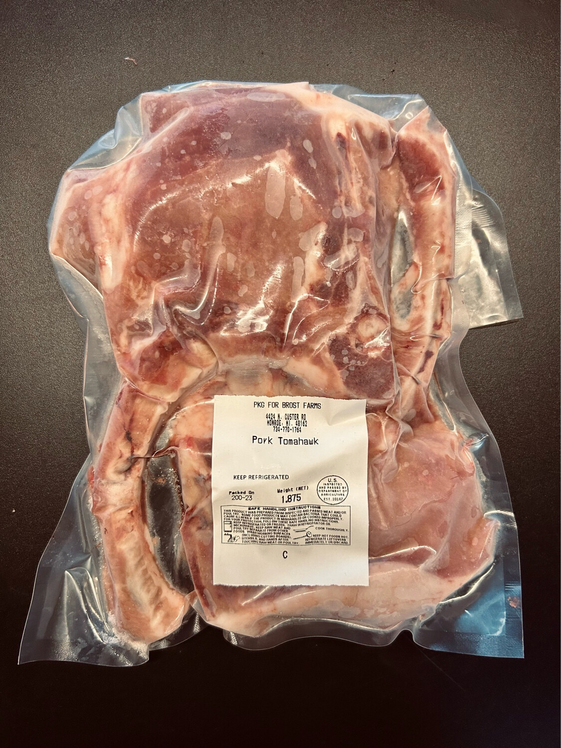 Tomahawk Pork Chops