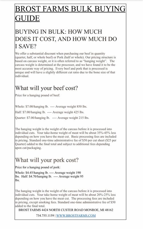 Deposit-1/4 Beef