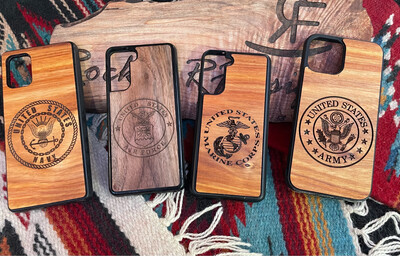 Wooden Military Phone Cases