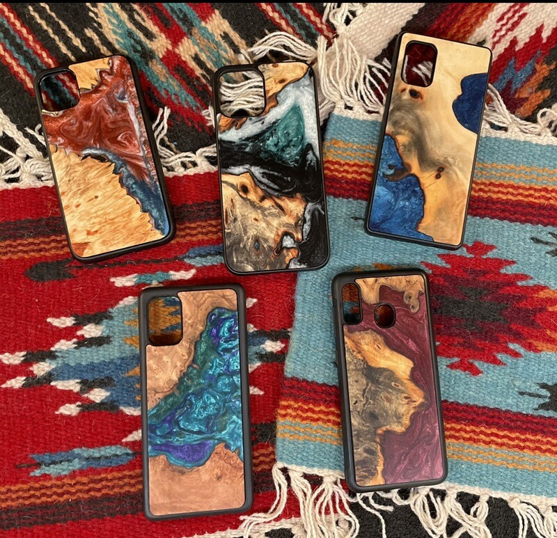 Custom Resin and Wood Phone Case
