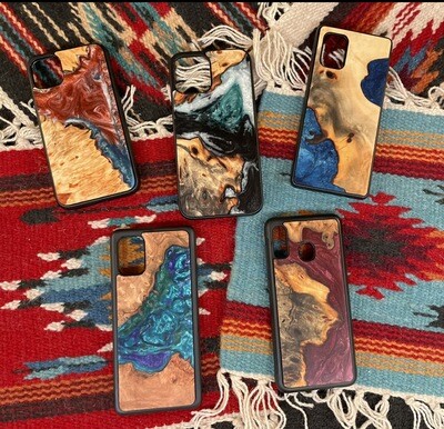 Custom Resin and Wood Phone Case