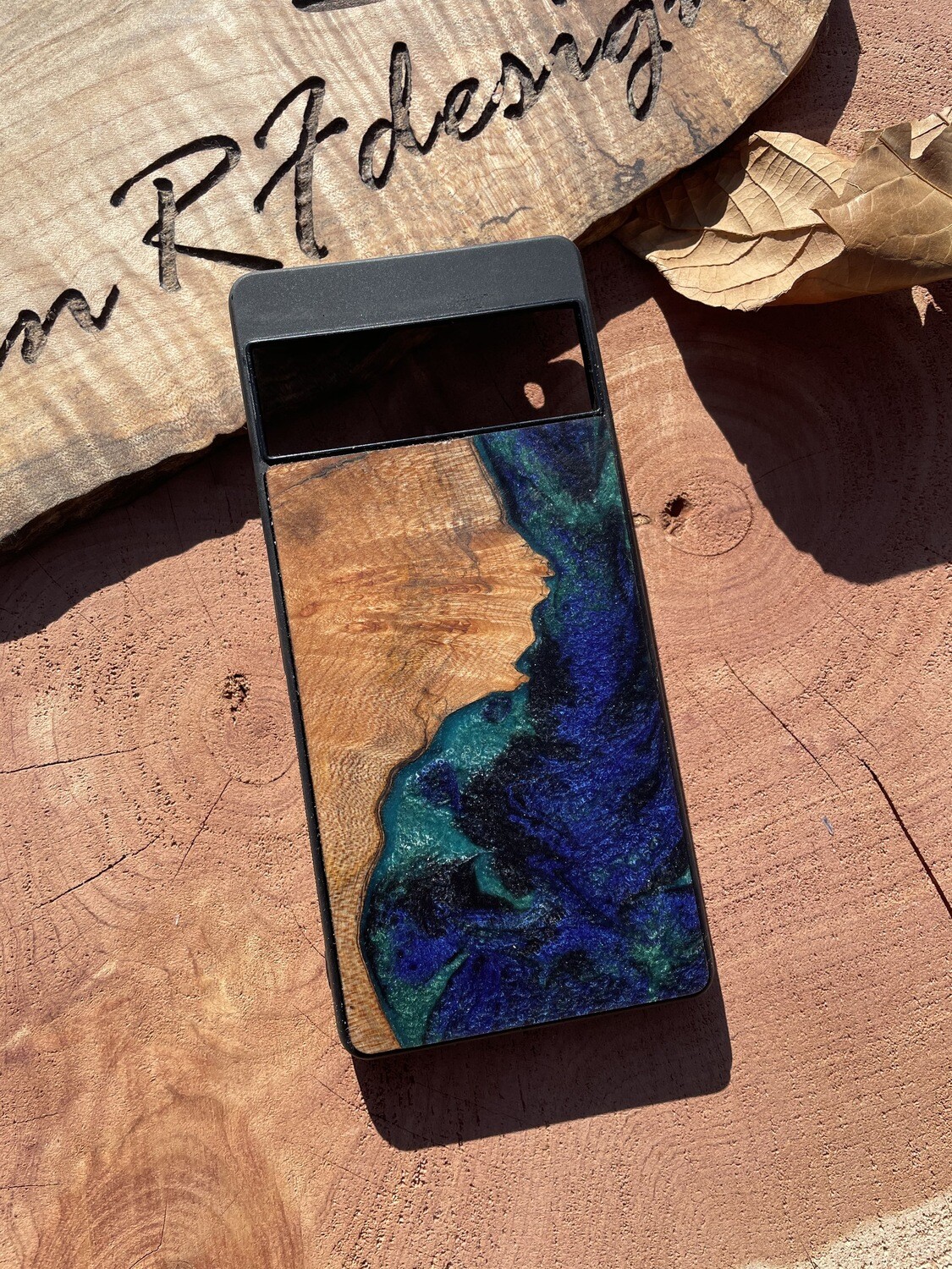 Resin and Wood Google Pixel 6 Pro Phone Case