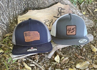 Leather Patch Caps