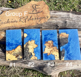 Resin and Wood Phone Case slices Group F