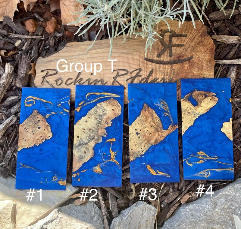 Resin and Wood slices for Phone Cases Group T