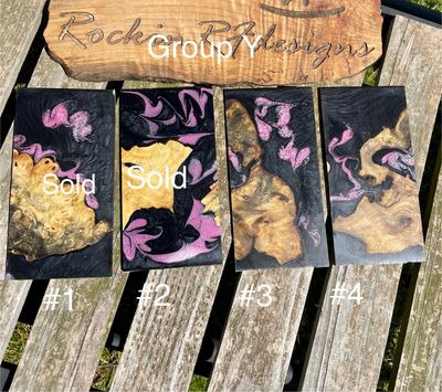 Resin and Wood Slices Group Y