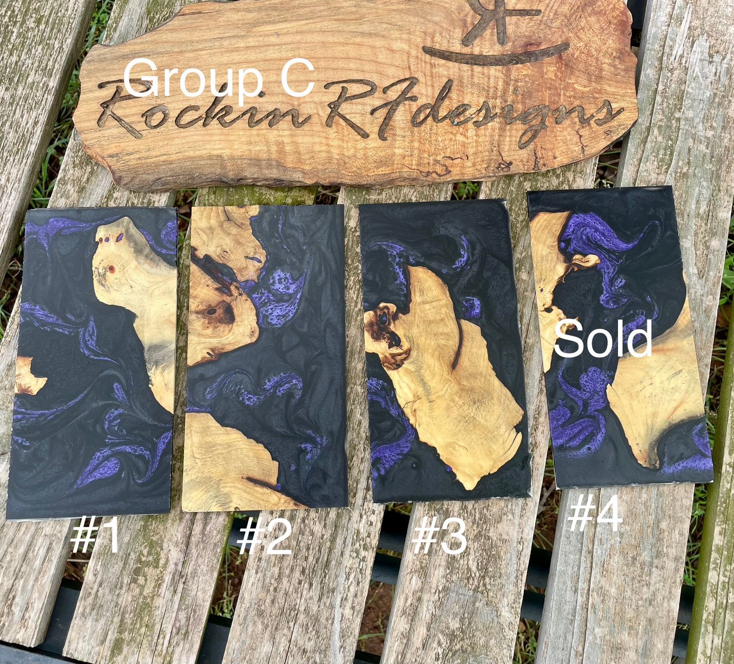 Resin and Wood slices for Phone Cases Group C