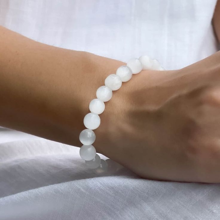 Bracelet Cristal de Sélenite