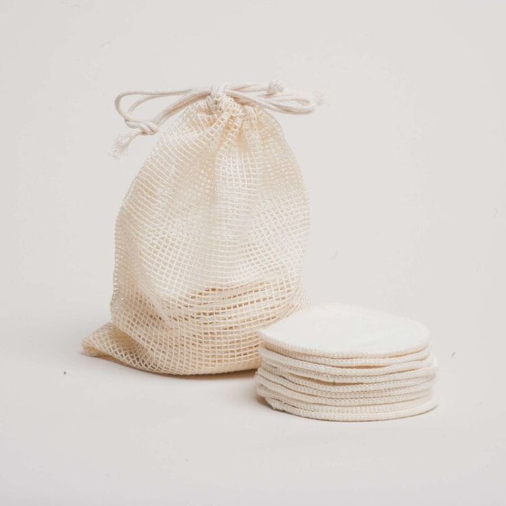 Disques de coton réutilisables