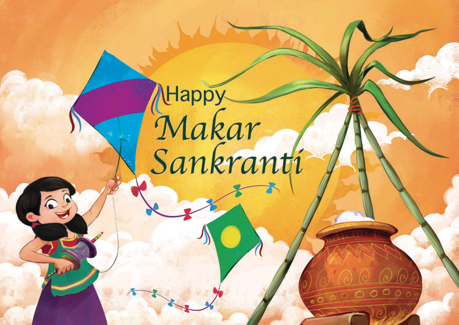 Happy Makar Sankranti - Personalized book
