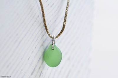 LULU Sea Glass Charm Necklace