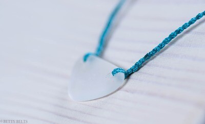 Teal with White glass