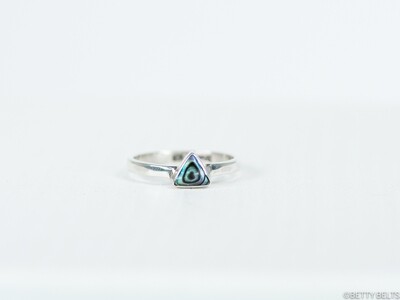 Alicia Ring in Triangle Abalone