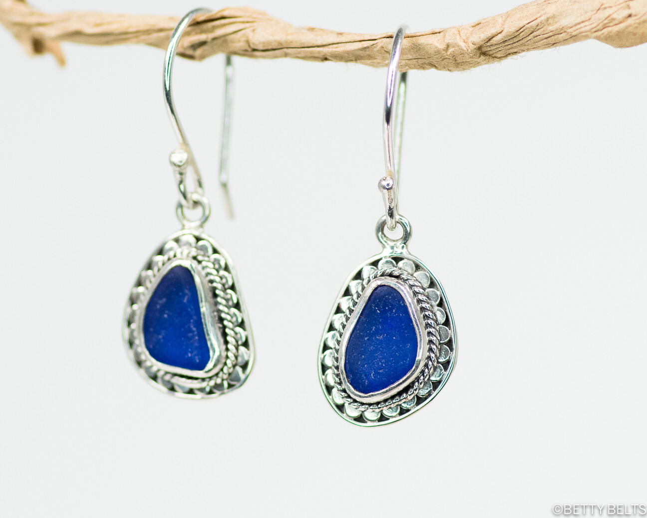 CAYDEN Sea Glass Drop Earrings