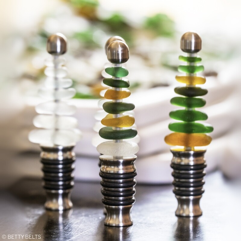 Sea Glass Wine Stopper