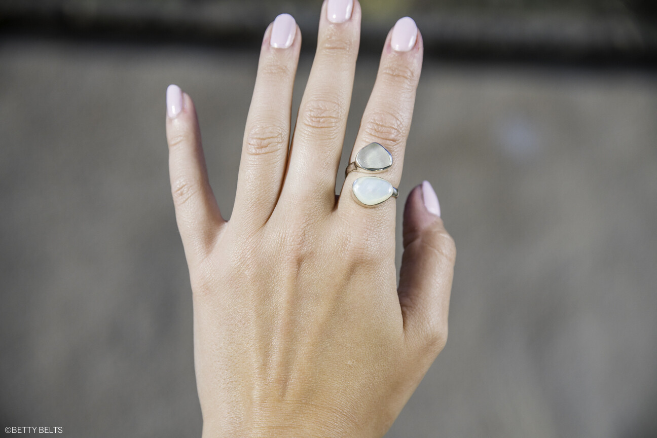 Better Together Ring (Sea Glass + Shell Version)