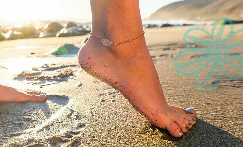 Sea Glass Anklets