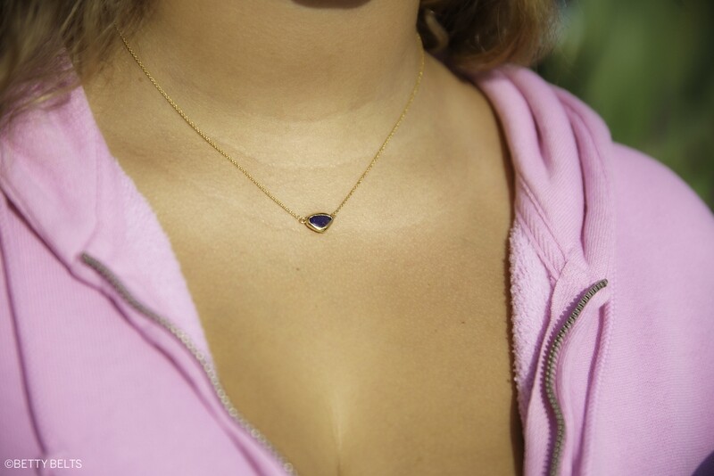 HOPE Sea Glass Necklace (Gold Vermeil)