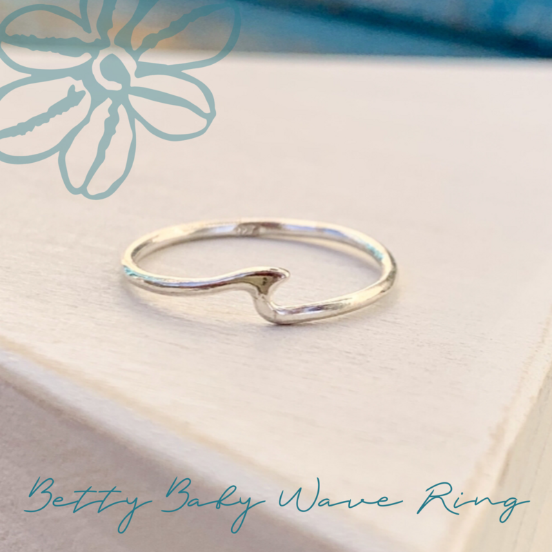 Betty Baby Wave Ring (Silver & 24K Gold Vermeil)