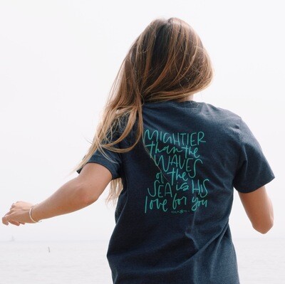 Mightier Ocean Lovers Tee - Ombré/ Blue Screen (unisex)