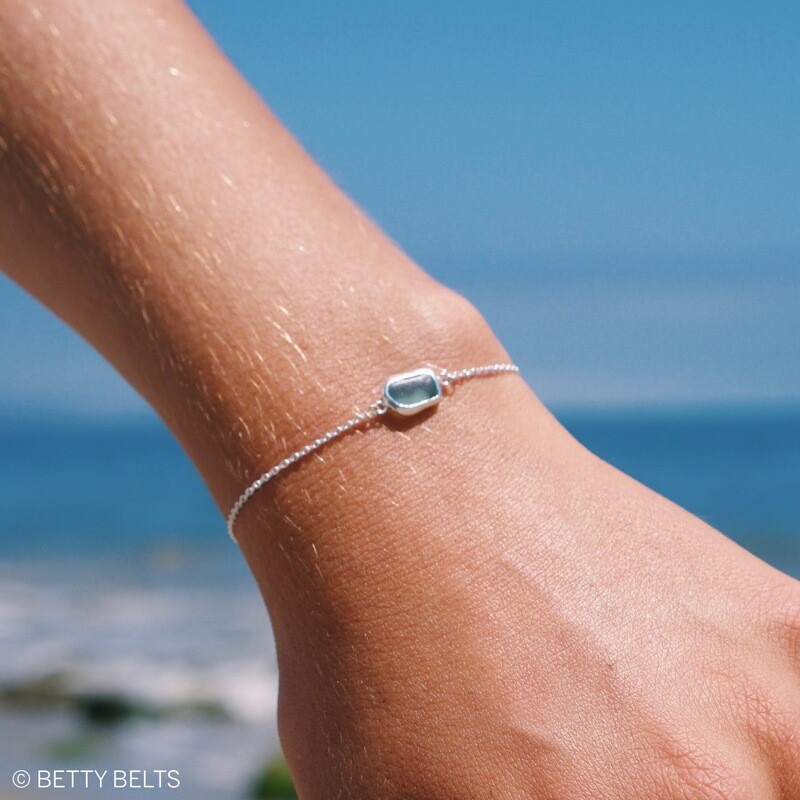 HOPE Sea Glass Bracelet (silver)