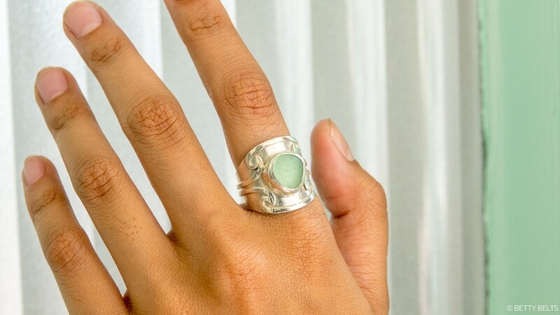 Sea Glass Ring (NEW WAVE)