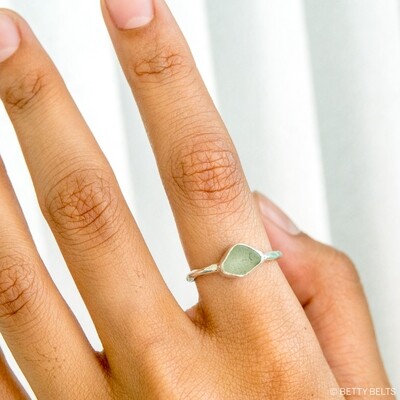 Betty Micro Sea Glass Ring